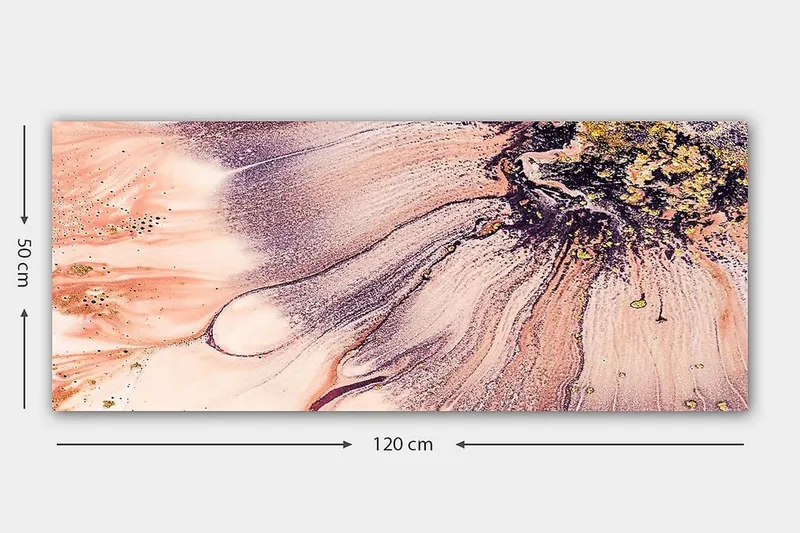 Canvasbilde YTY Floral & Botanical Flerfarget - 120x50 cm - Innredning - Bilder & kunst - Lerretsbilder