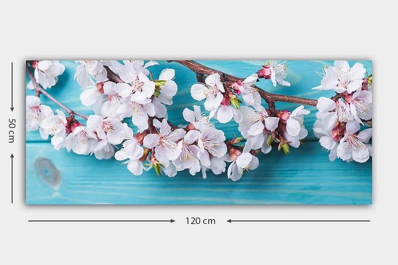 Canvasbilde YTY Floral & Botanical Flerfarget - 120x50 cm - Innredning - Bilder & kunst - Lerretsbilder