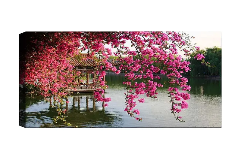 Canvasbilde YTY Floral & Botanical Flerfarget - 120x50 cm - Innredning - Bilder & kunst - Lerretsbilder