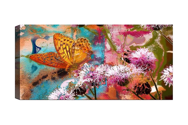 Canvasbilde YTY Floral & Botanical Flerfarget - 120x50 cm - Innredning - Bilder & kunst - Lerretsbilder