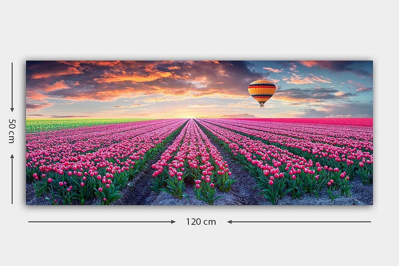 Canvasbilde YTY Floral & Botanical Flerfarget - 120x50 cm - Innredning - Bilder & kunst - Lerretsbilder