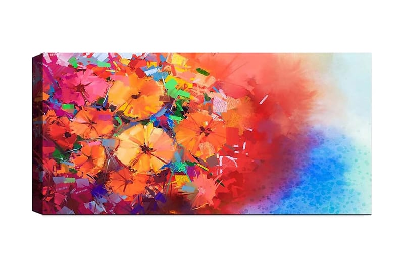 Canvasbilde YTY Floral & Botanical Flerfarget - 120x50 cm - Innredning - Bilder & kunst - Lerretsbilder