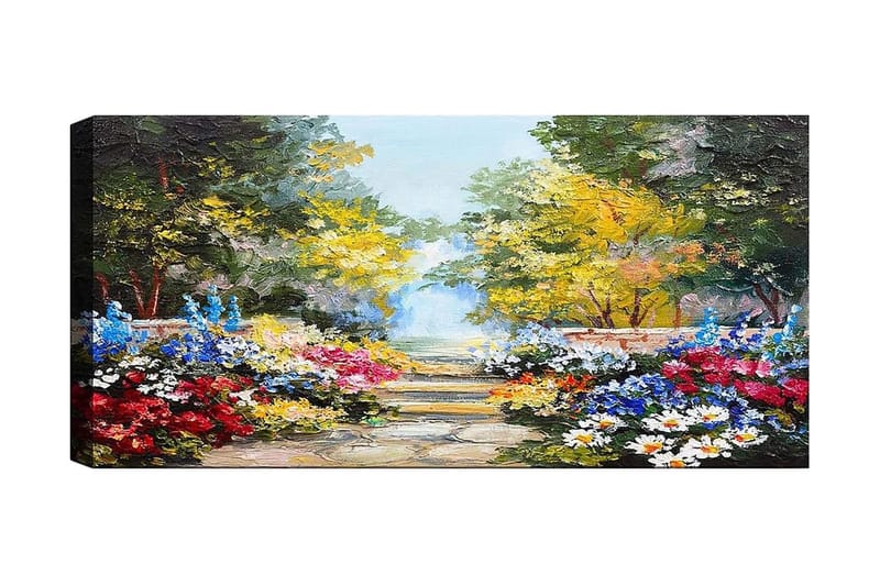 Canvasbilde YTY Floral & Botanical Flerfarget - 120x50 cm - Innredning - Bilder & kunst - Lerretsbilder