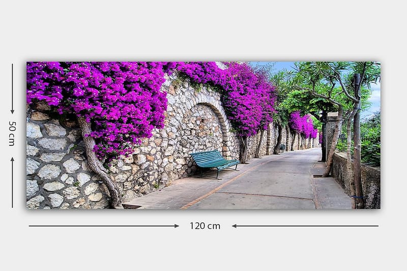 Canvasbilde YTY Floral & Botanical Flerfarget - 120x50 cm - Innredning - Bilder & kunst - Lerretsbilder