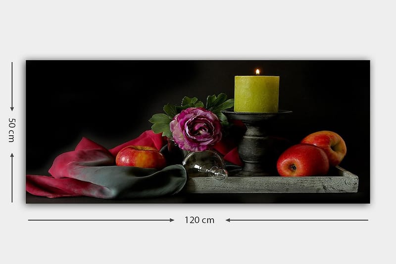 Canvasbilde YTY Floral & Botanical Flerfarget - 120x50 cm - Innredning - Bilder & kunst - Lerretsbilder
