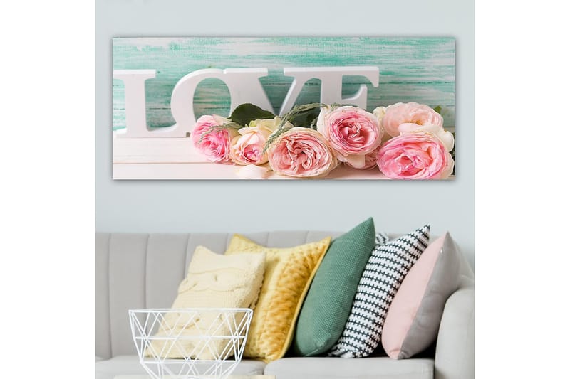 Canvasbilde YTY Floral & Botanical Flerfarget - 120x50 cm - Innredning - Bilder & kunst - Lerretsbilder