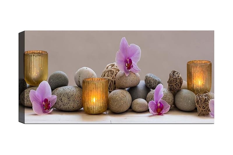 Canvasbilde YTY Floral & Botanical Flerfarget - 120x50 cm - Innredning - Bilder & kunst - Lerretsbilder