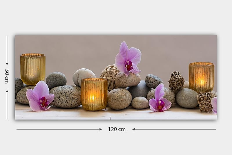 Canvasbilde YTY Floral & Botanical Flerfarget - 120x50 cm - Innredning - Bilder & kunst - Lerretsbilder