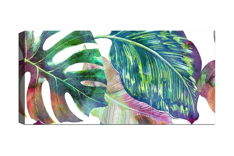 Canvasbilde YTY Floral & Botanical Flerfarget - 120x50 cm - Innredning - Bilder & kunst - Lerretsbilder