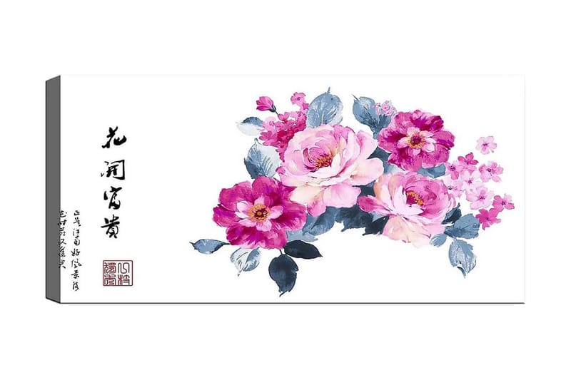 Canvasbilde YTY Floral & Botanical Flerfarget - 120x50 cm - Innredning - Bilder & kunst - Lerretsbilder