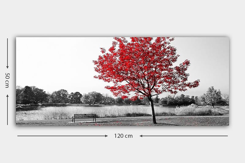 Canvasbilde YTY Floral & Botanical Flerfarget - 120x50 cm - Innredning - Bilder & kunst - Lerretsbilder