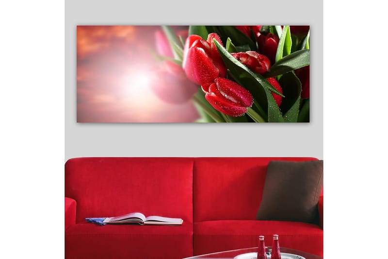 Canvasbilde YTY Floral & Botanical Flerfarget - 120x50 cm - Innredning - Bilder & kunst - Lerretsbilder
