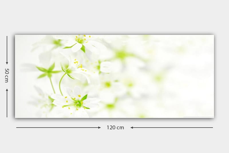 Canvasbilde YTY Floral & Botanical Flerfarget - 120x50 cm - Innredning - Bilder & kunst - Lerretsbilder