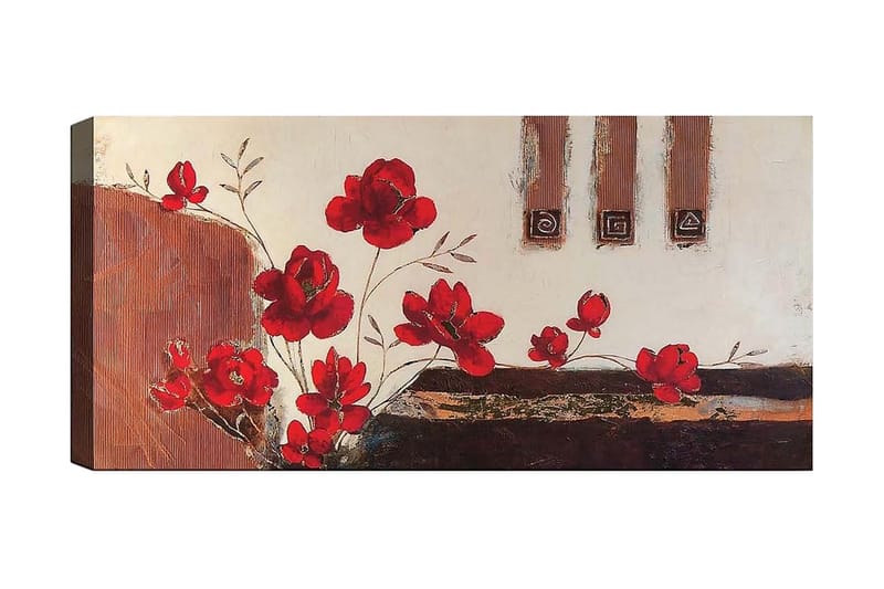 Canvasbilde YTY Floral & Botanical Flerfarget - 120x50 cm - Innredning - Bilder & kunst - Lerretsbilder