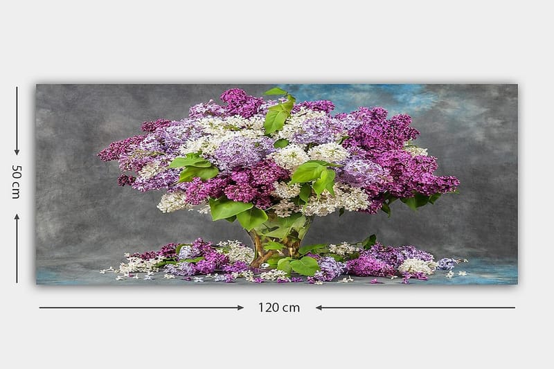 Canvasbilde YTY Floral & Botanical Flerfarget - 120x50 cm - Innredning - Bilder & kunst - Lerretsbilder