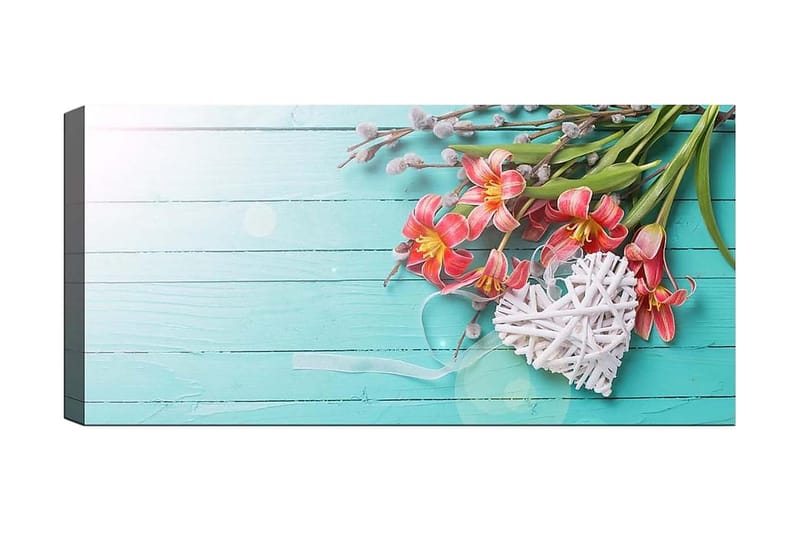 Canvasbilde YTY Floral & Botanical Flerfarget - 120x50 cm - Innredning - Bilder & kunst - Lerretsbilder