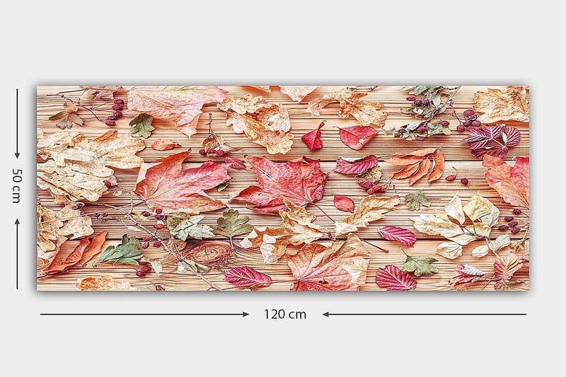 Canvasbilde YTY Floral & Botanical Flerfarget - 120x50 cm - Innredning - Bilder & kunst - Lerretsbilder