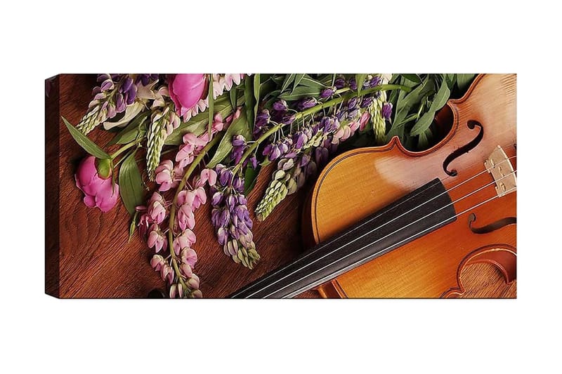 Canvasbilde YTY Floral & Botanical Flerfarget - 120x50 cm - Innredning - Bilder & kunst - Lerretsbilder