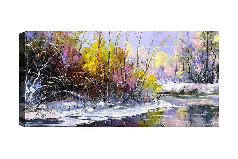 Canvasbilde YTY Floral & Botanical Flerfarget - 120x50 cm - Innredning - Bilder & kunst - Lerretsbilder