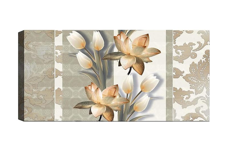 Canvasbilde YTY Floral & Botanical Flerfarget - 120x50 cm - Innredning - Bilder & kunst - Lerretsbilder