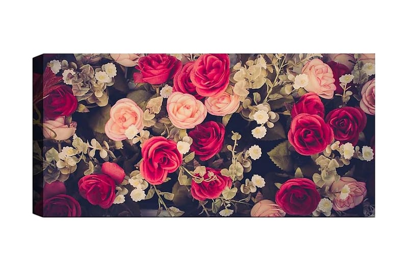 Canvasbilde YTY Floral & Botanical Flerfarget - 120x50 cm - Innredning - Bilder & kunst - Lerretsbilder