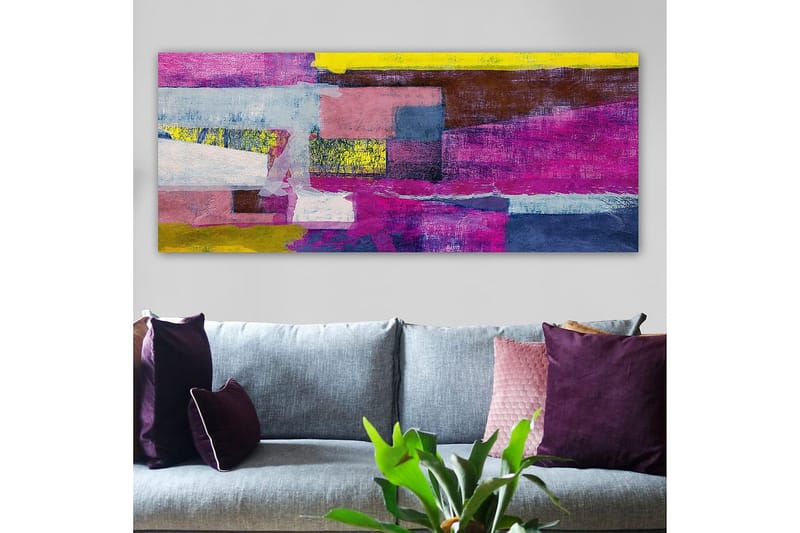 Canvasbilde YTY Floral & Botanical Flerfarget - 120x50 cm - Innredning - Bilder & kunst - Lerretsbilder