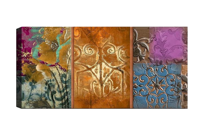 Canvasbilde YTY Floral & Botanical Flerfarget - 120x50 cm - Innredning - Bilder & kunst - Lerretsbilder