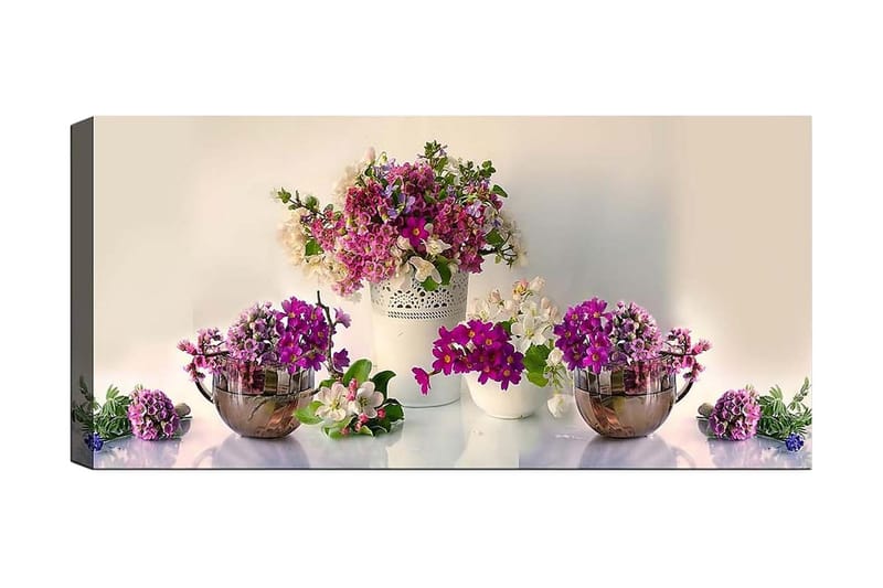 Canvasbilde YTY Floral & Botanical Flerfarget - 120x50 cm - Innredning - Bilder & kunst - Lerretsbilder
