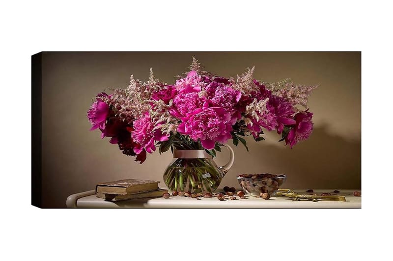 Canvasbilde YTY Floral & Botanical Flerfarget - 120x50 cm - Innredning - Bilder & kunst - Lerretsbilder