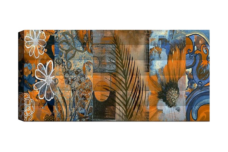 Canvasbilde YTY Floral & Botanical Flerfarget - 120x50 cm - Innredning - Bilder & kunst - Lerretsbilder
