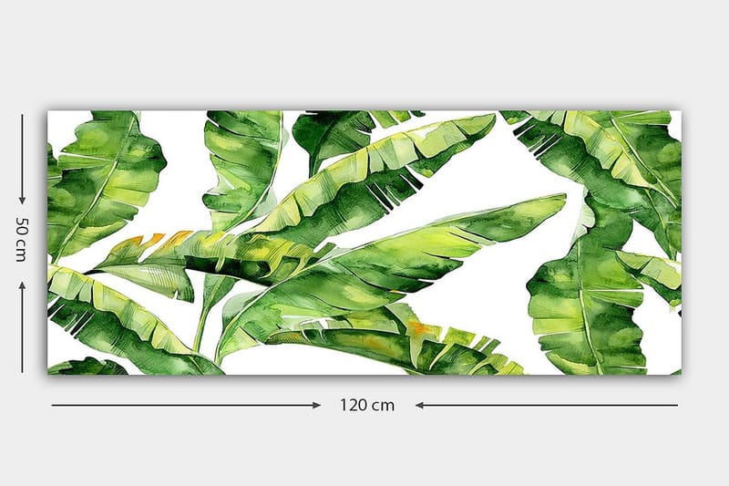 Canvasbilde YTY Floral & Botanical Flerfarget - 120x50 cm - Innredning - Bilder & kunst - Lerretsbilder