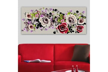 Canvasbilde YTY Floral & Botanical Flerfarget - 120x50 cm - Innredning - Bilder & kunst - Lerretsbilder