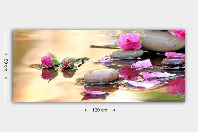 Canvasbilde YTY Floral & Botanical Flerfarget - 120x50 cm - Innredning - Bilder & kunst - Lerretsbilder