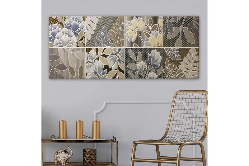 Canvasbilde YTY Floral & Botanical Flerfarget - 120x50 cm - Innredning - Bilder & kunst - Lerretsbilder