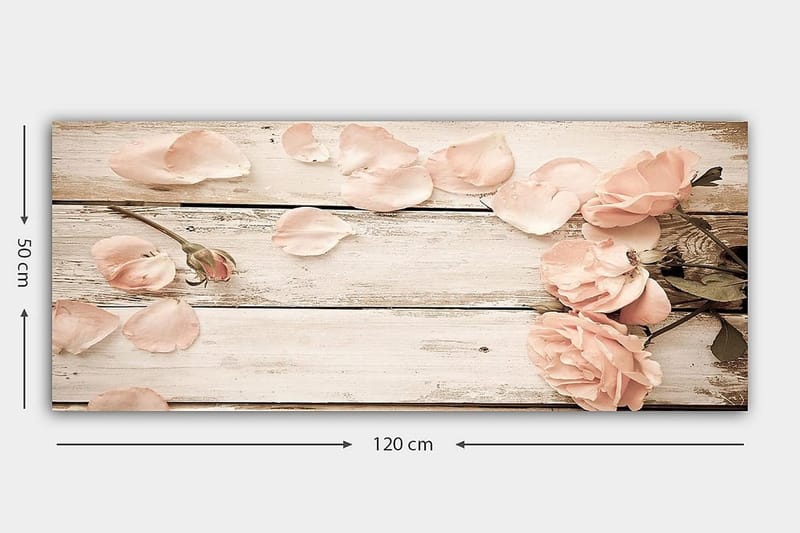 Canvasbilde YTY Floral & Botanical Flerfarget - 120x50 cm - Innredning - Bilder & kunst - Lerretsbilder