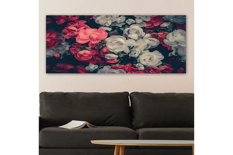 Canvasbilde YTY Floral & Botanical Flerfarget - 120x50 cm - Innredning - Bilder & kunst - Lerretsbilder