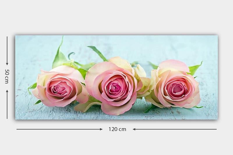 Canvasbilde YTY Floral & Botanical Flerfarget - 120x50 cm - Innredning - Bilder & kunst - Lerretsbilder