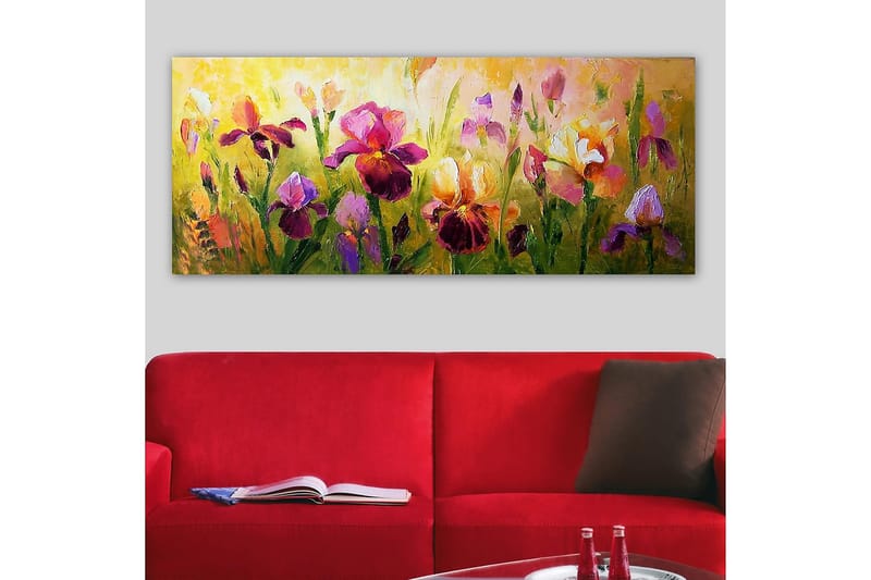 Canvasbilde YTY Floral & Botanical Flerfarget - 120x50 cm - Innredning - Bilder & kunst - Lerretsbilder