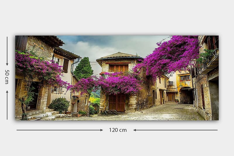 Canvasbilde YTY Floral & Botanical Flerfarget - 120x50 cm - Innredning - Bilder & kunst - Lerretsbilder