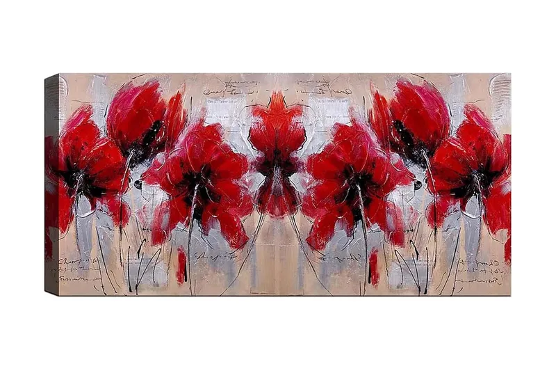 Canvasbilde YTY Floral & Botanical Flerfarget, 120x50 cm