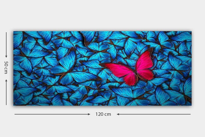 Canvasbilde YTY Floral & Botanical Flerfarget - 120x50 cm - Innredning - Bilder & kunst - Lerretsbilder