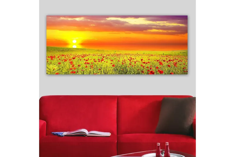Canvasbilde YTY Floral & Botanical Flerfarget - 120x50 cm - Innredning - Bilder & kunst - Lerretsbilder