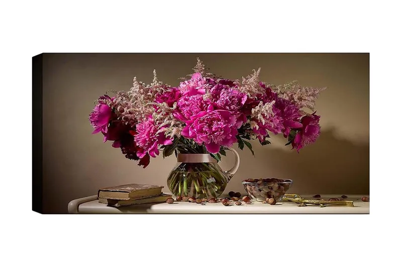 Canvasbilde YTY Floral & Botanical Flerfarget - 120x50 cm - Innredning - Bilder & kunst - Lerretsbilder