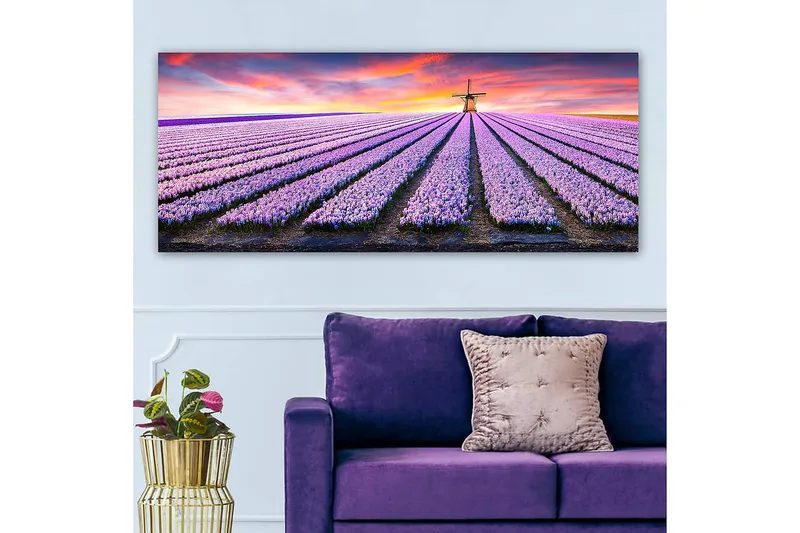 Canvasbilde YTY Floral & Botanical Flerfarget - 120x50 cm - Innredning - Bilder & kunst - Lerretsbilder