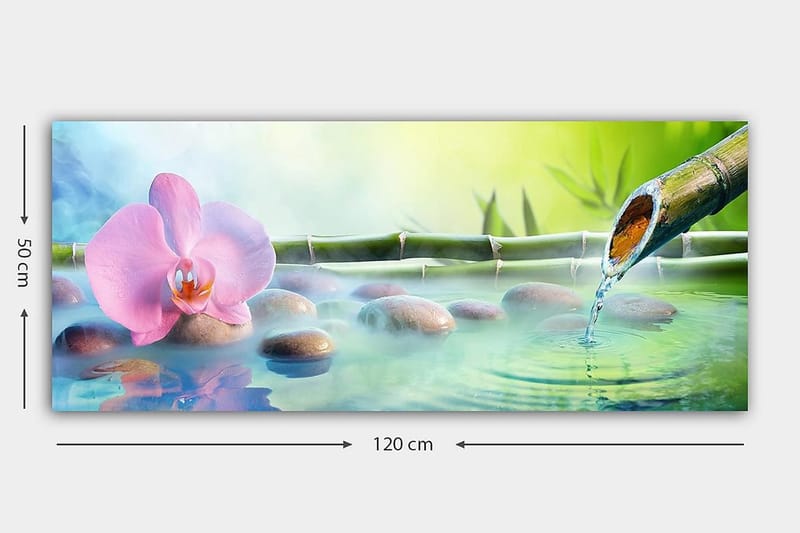 Canvasbilde YTY Floral & Botanical Flerfarget - 120x50 cm - Innredning - Bilder & kunst - Lerretsbilder