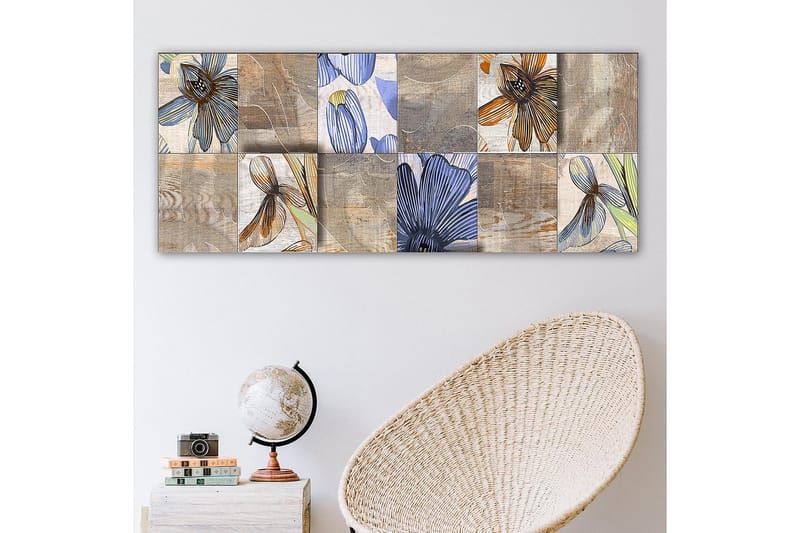 Canvasbilde YTY Floral & Botanical Flerfarget - 120x50 cm - Innredning - Bilder & kunst - Lerretsbilder