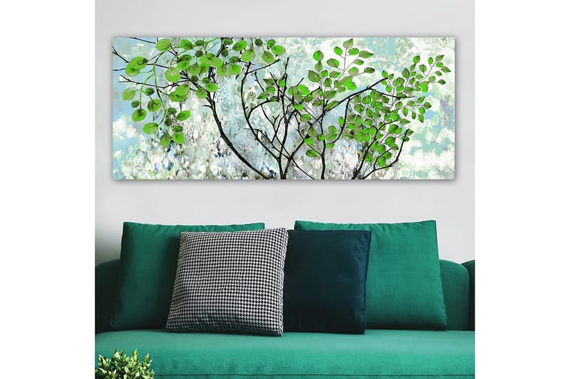 Canvasbilde YTY Floral & Botanical Flerfarget - 120x50 cm - Innredning - Bilder & kunst - Lerretsbilder