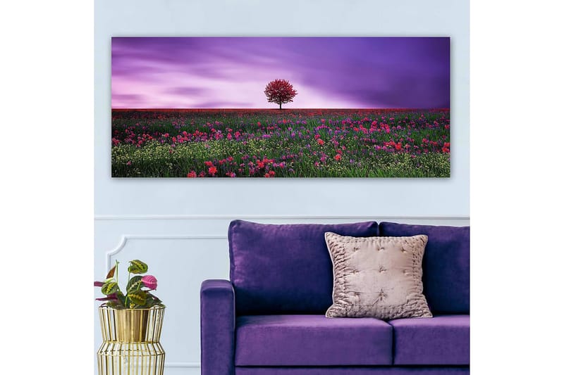 Canvasbilde YTY Floral & Botanical Flerfarget - 120x50 cm - Innredning - Bilder & kunst - Lerretsbilder