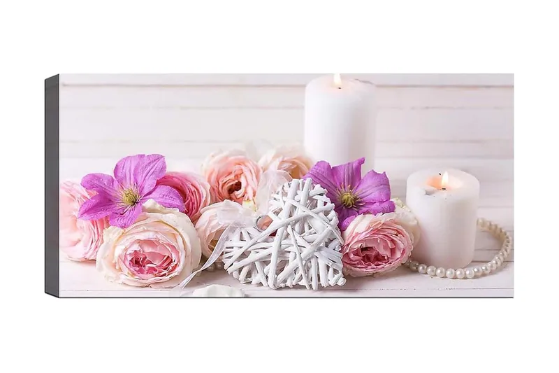 Canvasbilde YTY Floral & Botanical Flerfarget, 120x50 cm