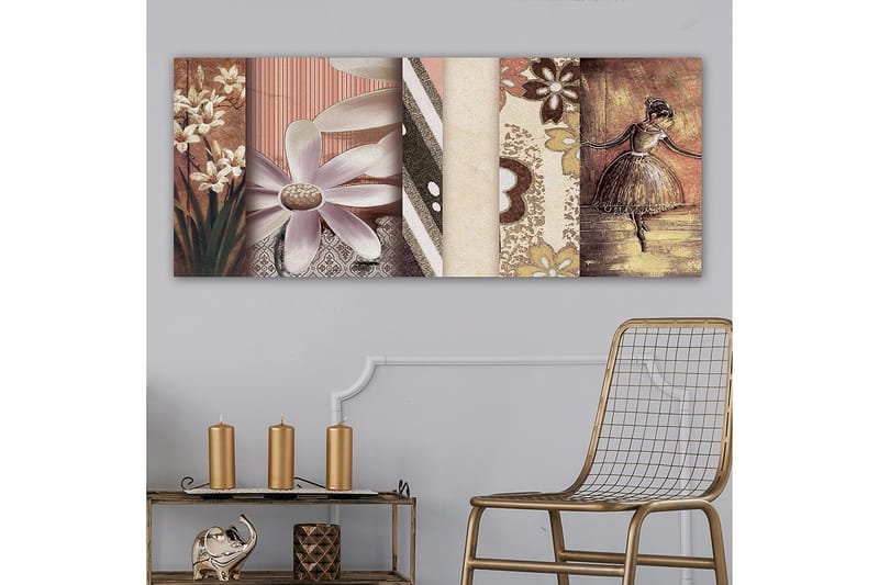 Canvasbilde YTY Floral & Botanical Flerfarget - 120x50 cm - Innredning - Bilder & kunst - Lerretsbilder